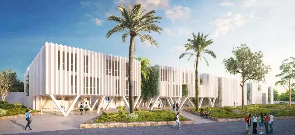 Projet de restructuration du lycée Descartes à Rabat